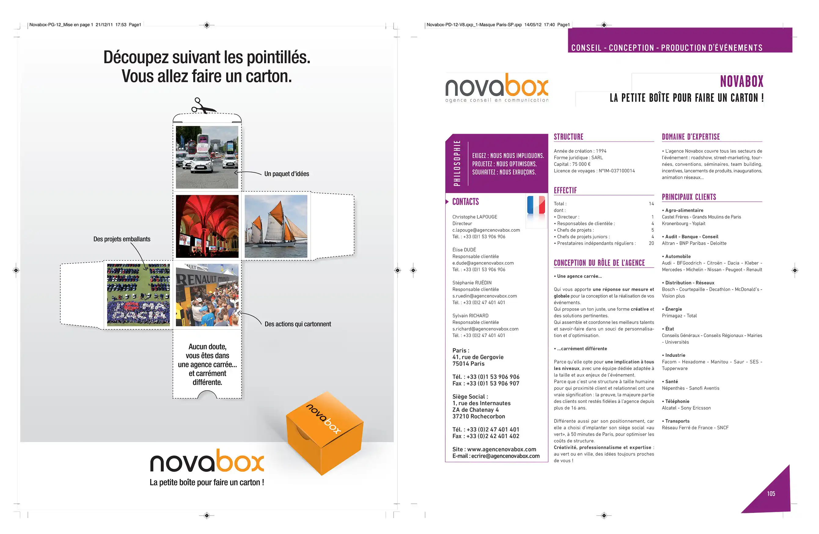 L’Événementiel inside directory mockup